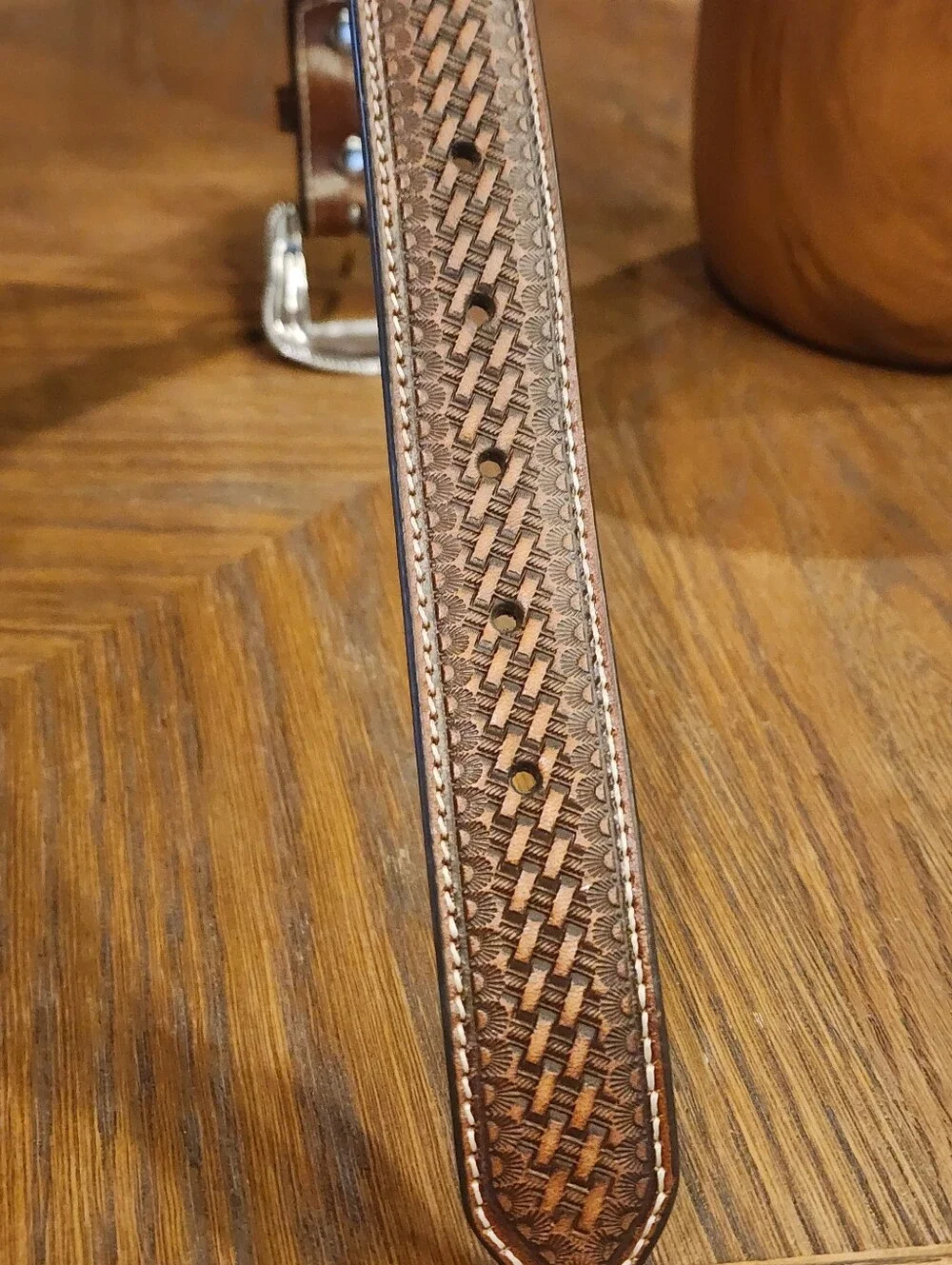 Toddler Boys Nocona Leather Calf Hair Rhinestone Belt 20